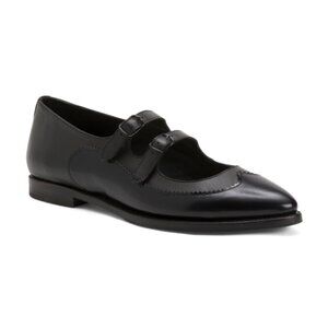 The Office Of Angela Scott Made In Portugal Leather Miss Margo Mary Janes